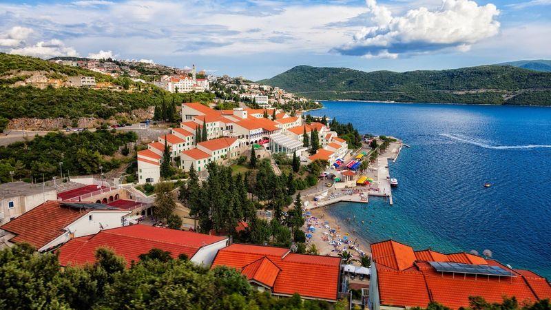 The seaside town of Neum The seaside town of Neum