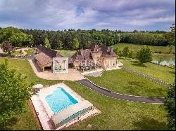 For sale Manor house in Dordogne with lake