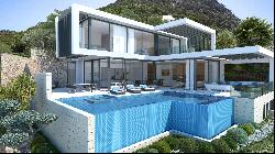 Luxury modern villa under construction