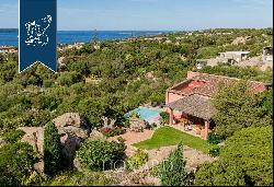 Charming villa surrounded by nature with a view of the sea in Porto Rotondo