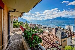 4.5p apartment, lake view, near the heart of Montreux