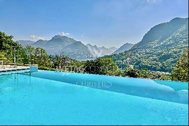 Montagnola: for sale modern apartment with a view on Lake Lugano