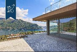 Stunning, newly-built villa for sale in a high hilly position overlooking Cernobbio