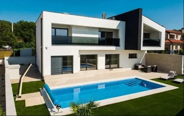 MODERN VILLA WITH HEATED POOL AND SEA VIEW - ISLAND OF KRK