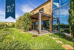 In Manciano, exclusive modern style property with vertical winter garden