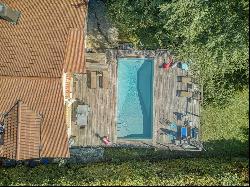 House with swimming pool near the centre of Divonne-les-Bains