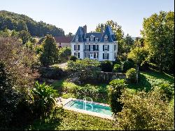 LOVELY NAPOLÉON III MANOR HOUSE IN THE BEARN WITH 10 ACRES OF PARKLAND.