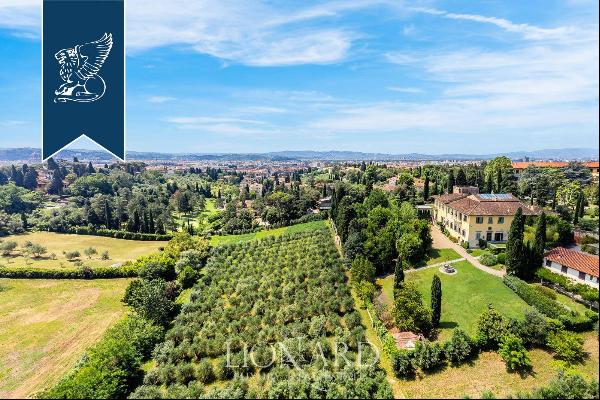 Historical 14th-century villa for sale on Florence's hills