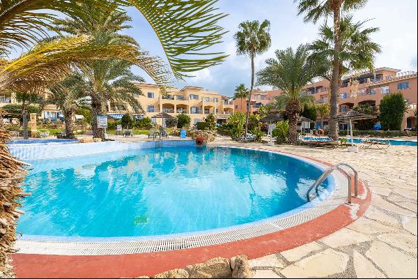 Two Bedroom Apartment in the Tourist Area of Pafos, Minutes Walk to the Sea
