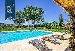 Charming estate in a high position above the charming Medieval town of Montepulciano