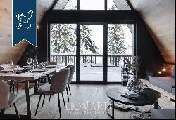 Luxury lodge with a panoramic terrace above the Val di Fiemme for sale
