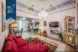 Luxury villa adorned with fine Art-Nouveau finishes and original frescoes for sale in Tusc