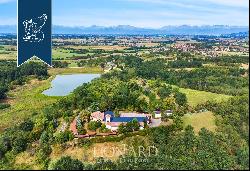 Unique property by the lake in the stunning countryside on the border with Roero, in the p