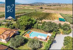 Agritourism resort with 20-ha farm a few steps from the sea for sale in Orbetello, in the 