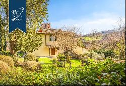 Charming Tuscan luxury estate with a panoramic view of Mugello for sale