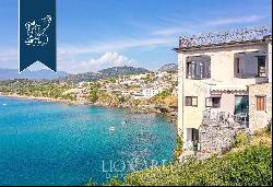 Exclusive sea-facing property with a private beach and a panoramic terrace in Palinuro