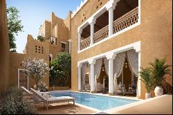 An elegant villa that emulates the Najdi civilization in the city of Diriyah