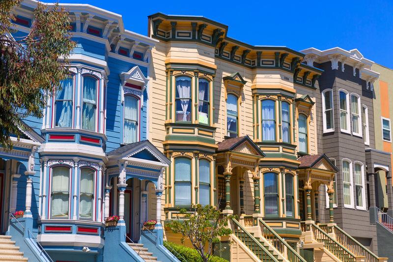 Victorian houses in Pacific Heights