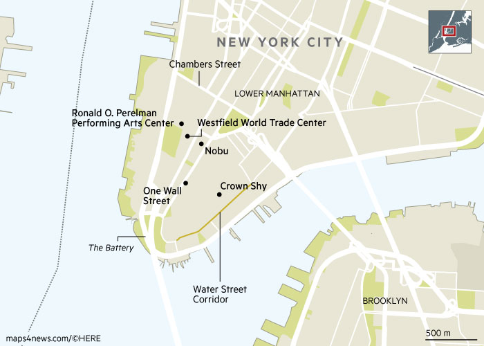 Financial District Nyc Map Five Reasons To Live In New York's Financial District | Ft Property Listings