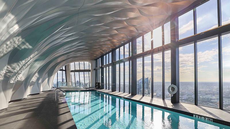 The pool on the 61st floor