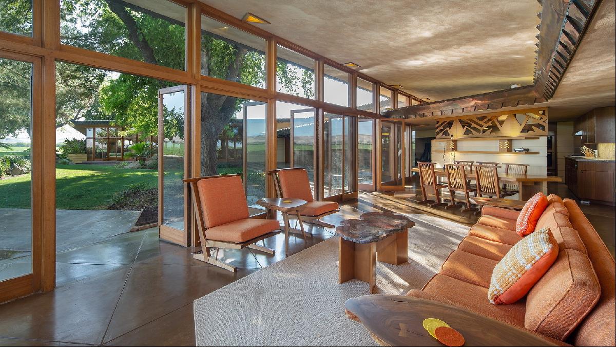 La rara casa de Frank Lloyd Wright que cumplió el sueño agrario del arquitecto