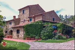 TUSCANY: LUXURY VILLA WITH PANORAMIC VIEW AND TENNIS COURT FOR SALE, AREZZO, POOL, OLIVE 