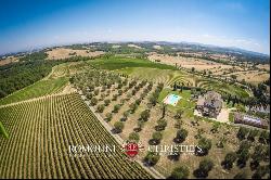 BEAUTIFUL WINE RESORT FOR SALE IN TUSCANY, SIENA, STATE OF THE ART WINERY, 25 HECTARES OF