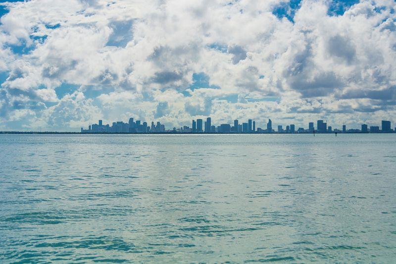 Biscayne Bay view to Downtown Miami Skyline