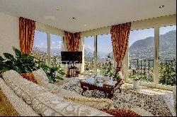 Elegant villa in Montagnola for sale with Lugano Lake view