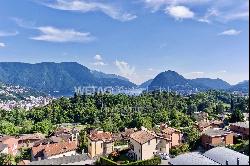 Building plot with Lake Lugano view in prestigious residential area for sale