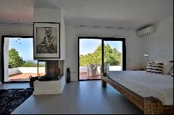 Modern villa with sea views for holiday rental in Cala Tarida