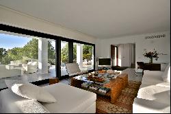 Modern villa with sea views for holiday rental in Cala Tarida