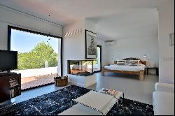 Modern villa with sea views for holiday rental in Cala Tarida