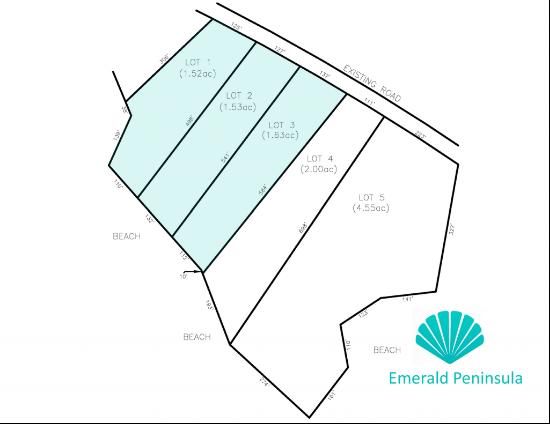 Emerald Peninsula Beach lot