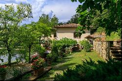 Enchanting former mill on the banks of the Arno river