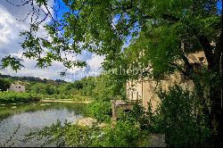 Enchanting former mill on the banks of the Arno river