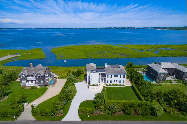 Meadow Lane Modern Bay Front With Dock