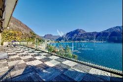 Lugano-Melide: modern penthouse apartment with a magical view of Lake Lugano for sale