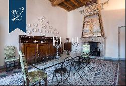 Ancient prestigious estate with a garden, pool and water spring for sale on the outskirts 