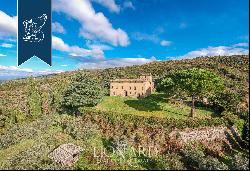 Ancient castle in a panoramic position for sale near Cortona