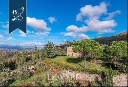 Ancient castle in a panoramic position for sale near Cortona