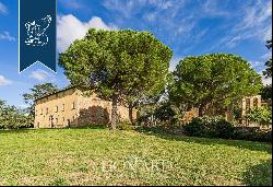 Ancient castle in a panoramic position for sale near Cortona