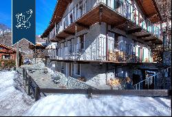 Typical mountain estate at the foor of the Valtournenche-Cervinia-Zermatt skii district