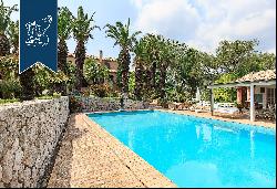 Luxury home with swimming pool and olive grove for sale in Sanremo