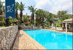 Luxury home with swimming pool and olive grove for sale in Sanremo