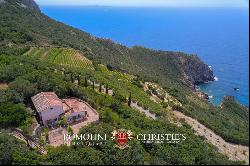 WATERFRONT COASTAL WINE ESTATE, VILLAS SEA ACCESS FOR SALE ARGENTARIO TUSCANY