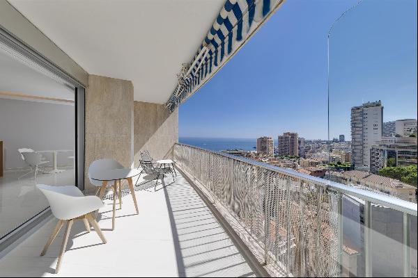 3 roomed apartment with view on sea and Principality