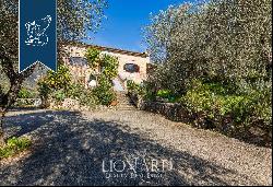 Farmhouse with modern works of art for sale in Camaiore