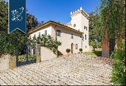 Luxury villa with small castle and olive grove for sale near Florence