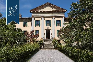 Venetian Renaissance Villa with frescoes and tower barchessa and